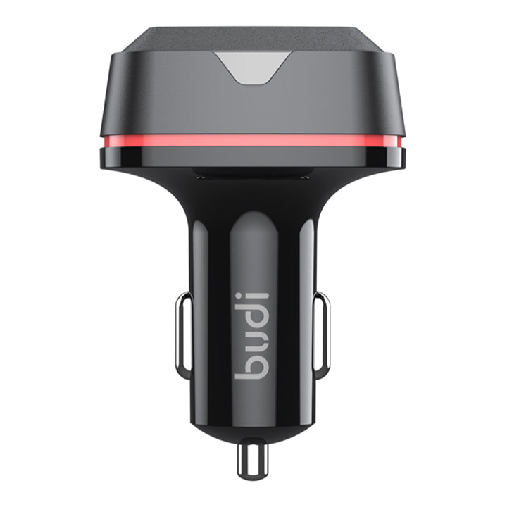 Budi 3 Ports USB Car Charger, QC3.0 USB-A & Dual PD USB-C In Car Charger Socket, Fast Charging Car Phone Charger with LED Indicator, Power Car Charger Adapter for Cigarette Lighter Socket
