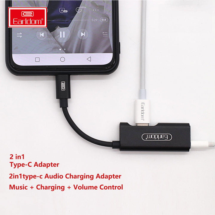 Earldom 2 in 1 Lightning Adapter, 2 in 1 3.5mm Audio Adapter and Charger