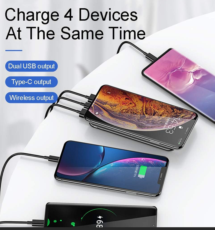 Budi Octopus Portable Power Bank 10000mAh, Portable Charger MagSafe Power Bank, Dual USB/Wireless Power Bank with Folding Holder, PD Fast Charging Magnetic Power Bank for iPhone/Smartphone