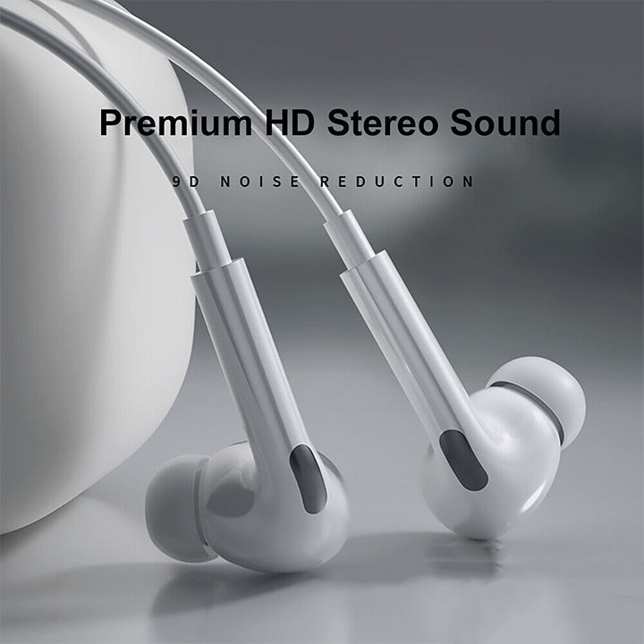 PhoneBits Premium In Ear Wired Earphones with Mic, Noise Cancelling Music Earphones, Wired Earphones with Lightning Cable