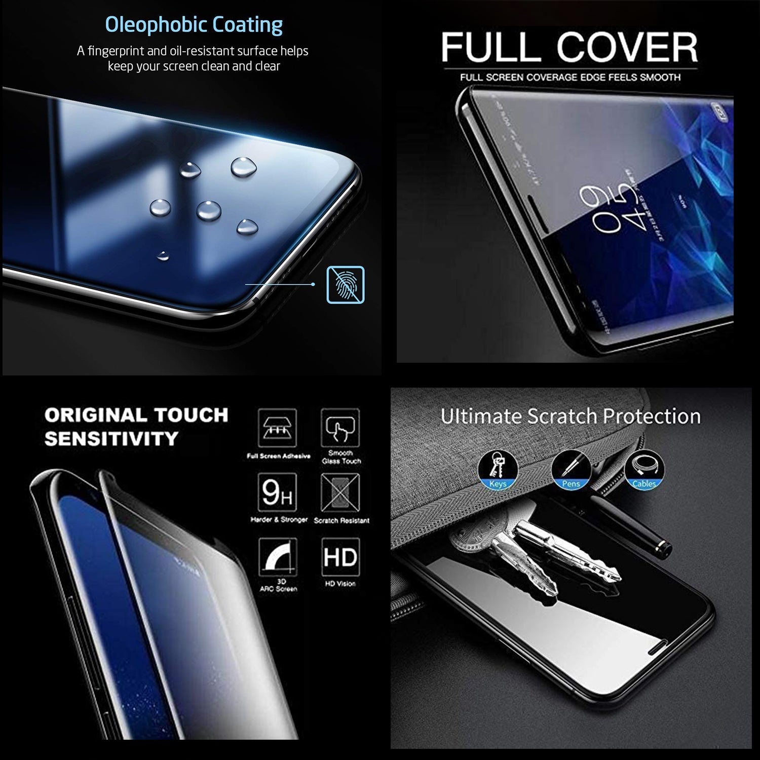 PhoneBits HD Tempered Glass for Samsung Galaxy S Series