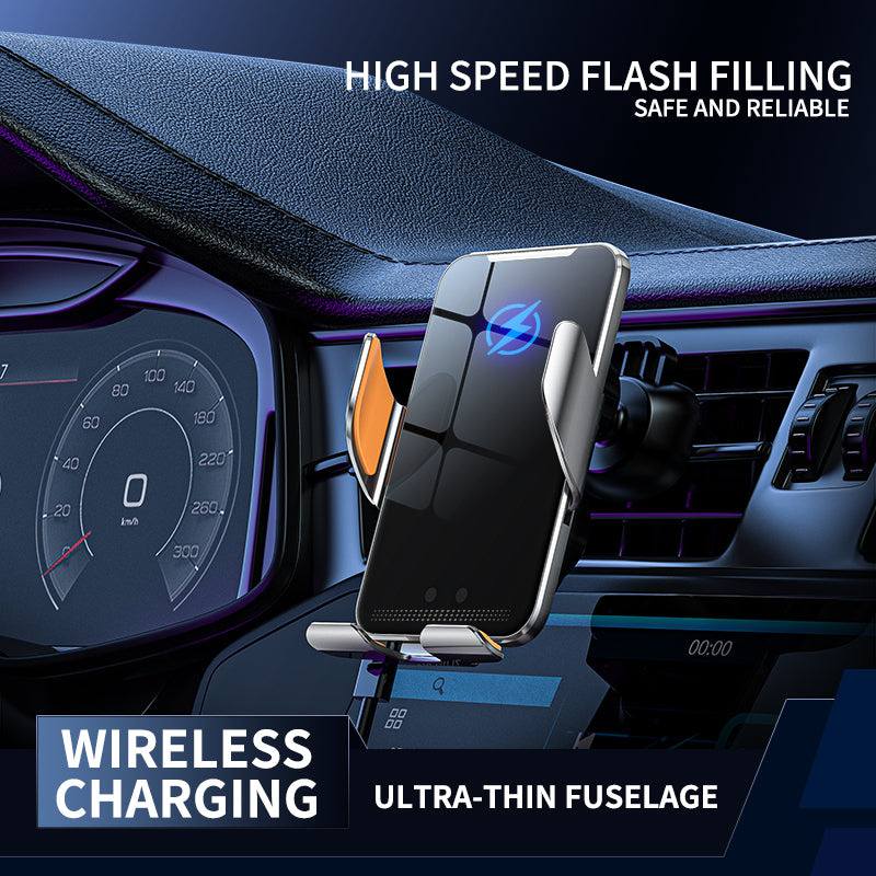Budi Wireless Charging Car Phone Holder, Dashboard Mobile Phone Holder for Car, Wireless Car Charger, Wireless Charging Mount, Car Phone Mount