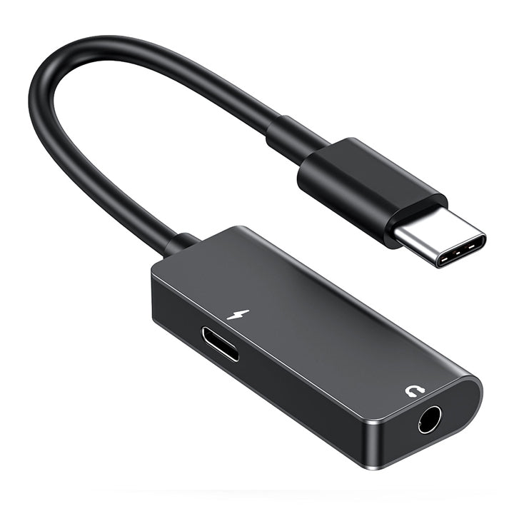 PhoneBits 8-Pin to 3.5mm Audio and Lightning Charger Adapter, 2 in 1 Lightning to 3.5mm Audio Adapter and Charger