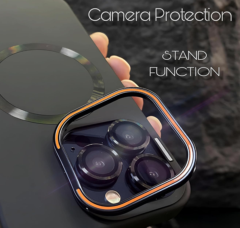 iPhone 16 Pro Max, iPhone 16 Pro, iPhone 16 Plus, iPhone 16 Crystal Clear MagSafe Case for iPhone with Magnetic Camera Kick-Stand, TPU Transparent Shockproof iPhone Case Compatible with MagSafe, Protective Magnetic Phone Case Cover - iPhone 16 Series