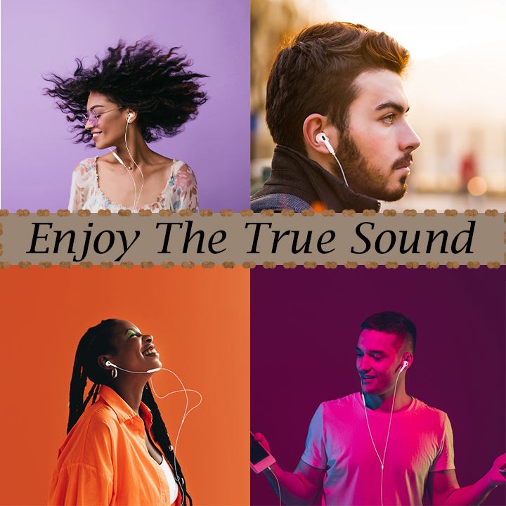 PhoneBits Premium In Ear Wired Earphones with Mic, Noise Cancelling Music Earphones, Wired Earphones with Lightning Cable