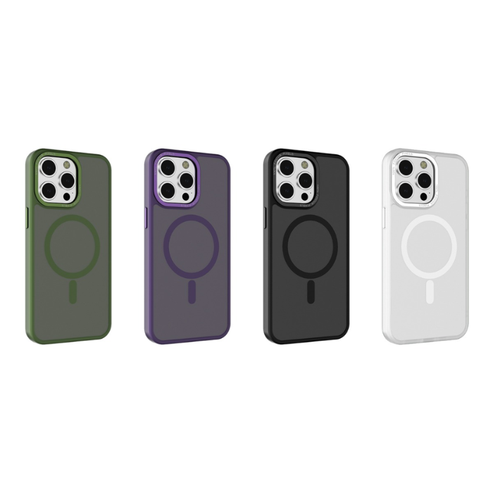 iPhone 17/16/15/14/13 Hard TPU Clear MagS PC03 Case