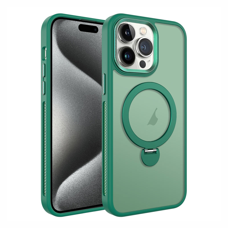 MagSafe Magnetic Holder Breathable Phone Case For iPhone
