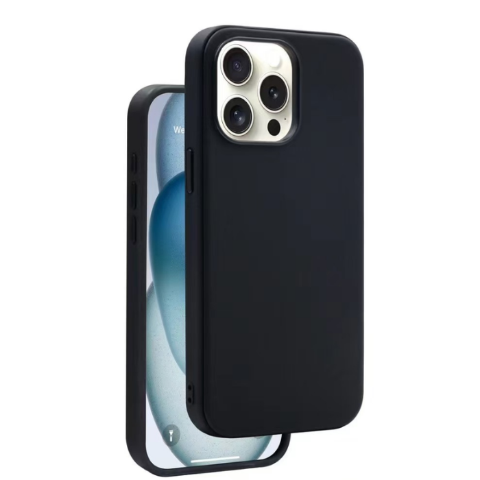 iPhone 15 Pro Max Back Case With Leather Finish