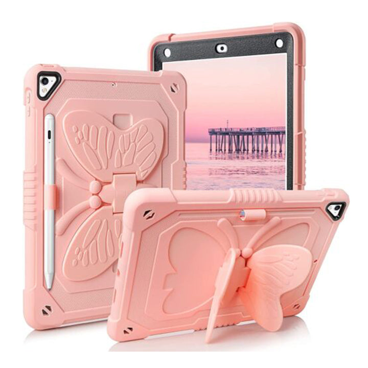 Butterfly Wing KickStand Case with a Pen Holder for iPad 5th/6th Gen 9.7"(2017/18)