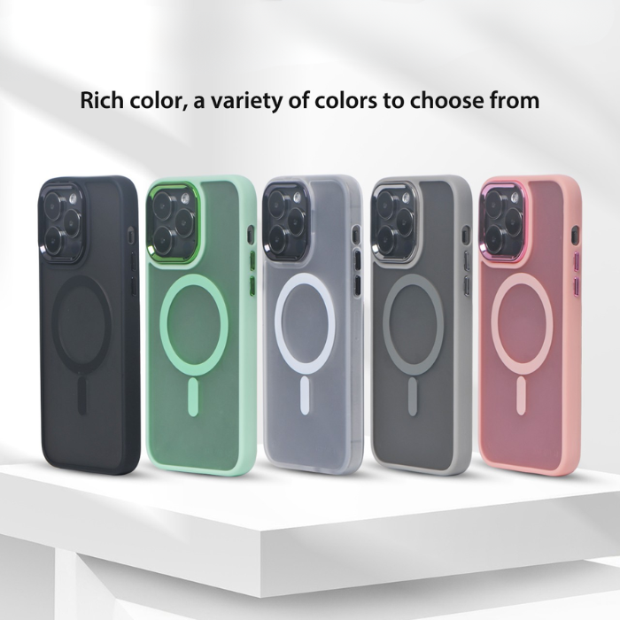 iPhone 16 Pro Max/16 Pro/15 Pro Max/15 Pro/14 Pro Max Magnetic Case with TPU Frame