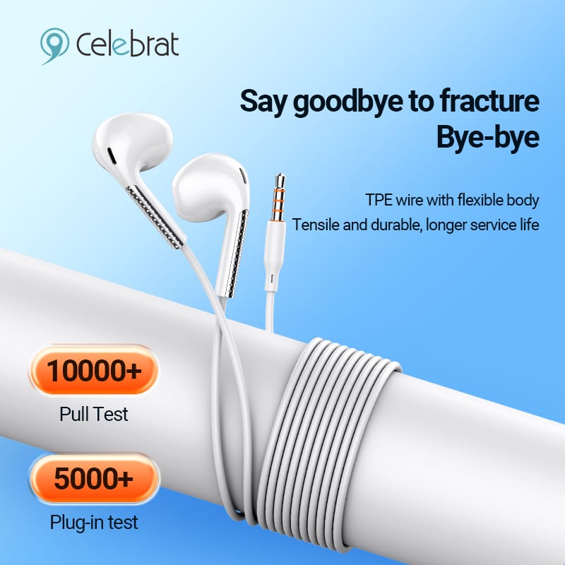 PhoneBits Smart Wired Earphone with Mic, AUX Wired Music Earphones, Noise Isolating Handsfree