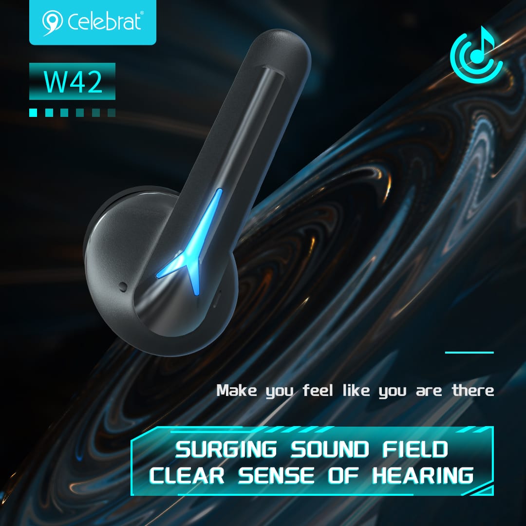 PhoneBits Latest High-Quality Wireless Bluetooth Sports Gaming In-Ear Earbuds with Built-In Mic