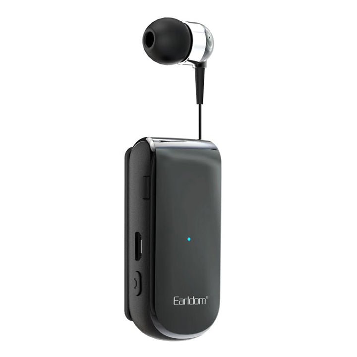 Earldom Clip-on Wireless Headset, Wireless Ear Clip Bluetooth Headset, Single Earhook