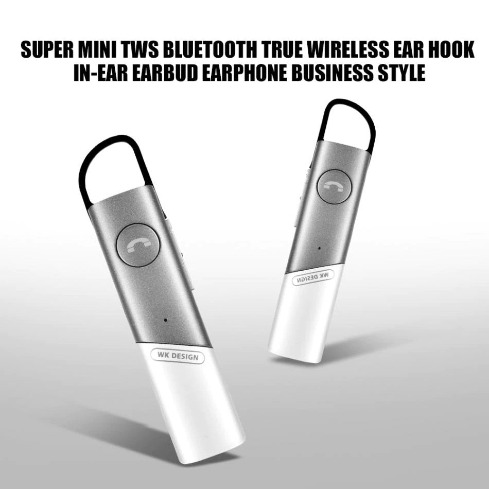 PhoneBits Bluetooth Earphone, Wireless Bluetooth Earpiece, Single Earhook