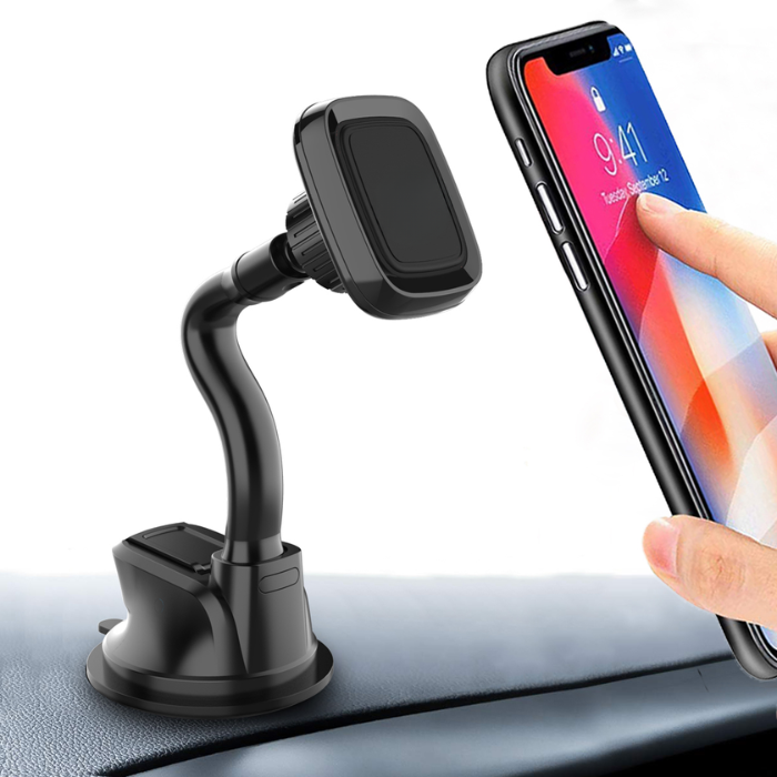 PhoneBits Long Arm Magnetic Cup Suction In-Car Phone Holder