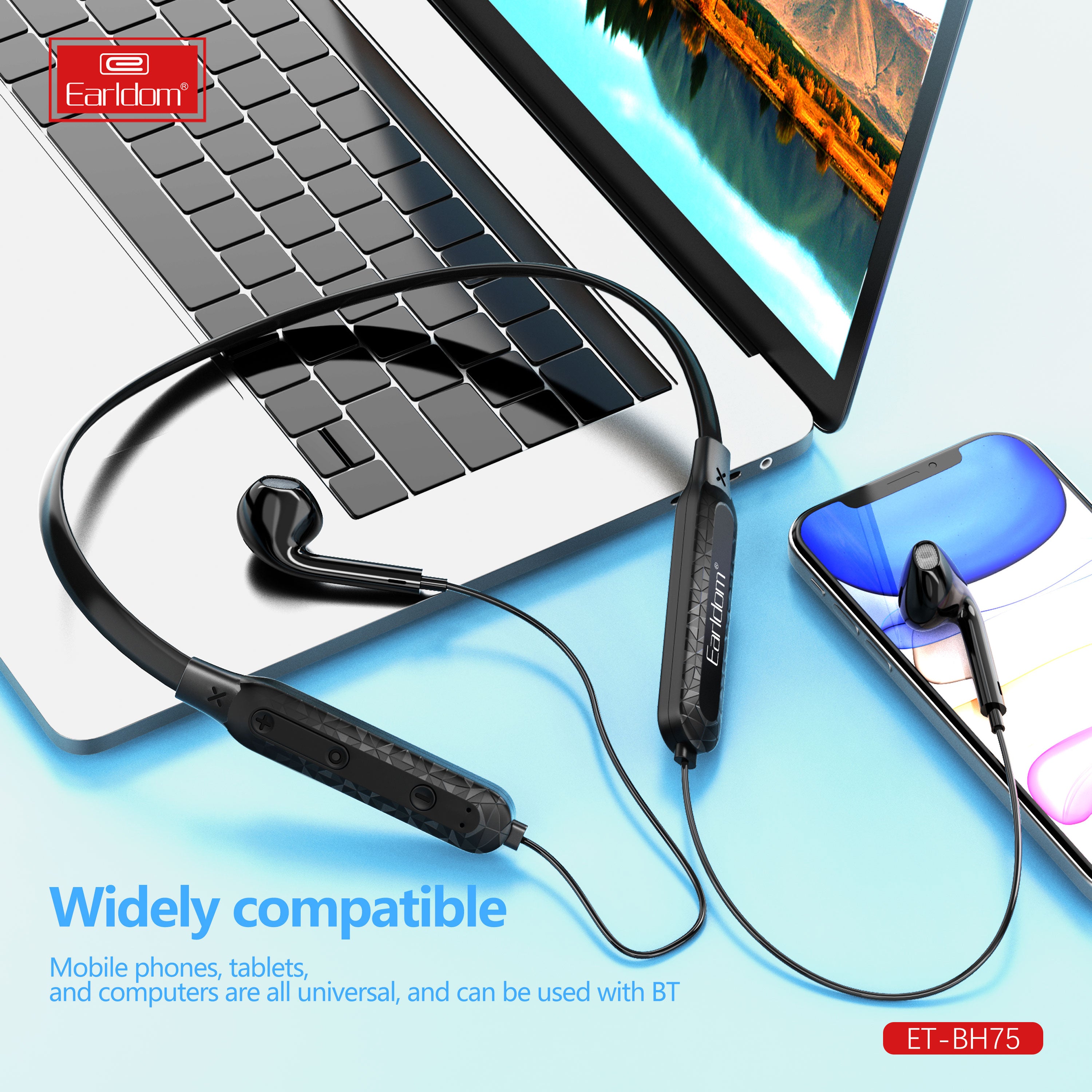 Earldom Music Wireless Headphones Model BH75