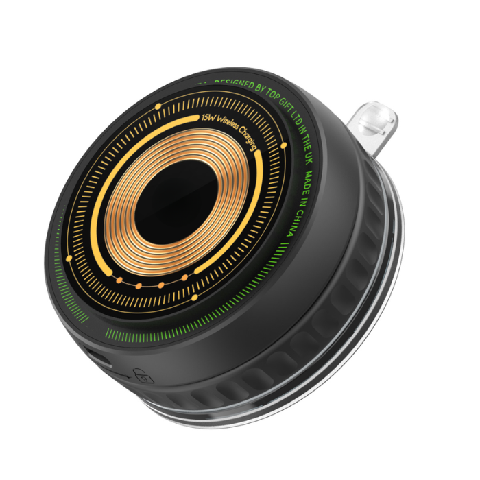 PhoneBits 15W Wireless Charging In Car 360° Universal Phone Holder