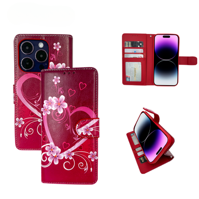 iPhone 16e Wallet Printed Design Case