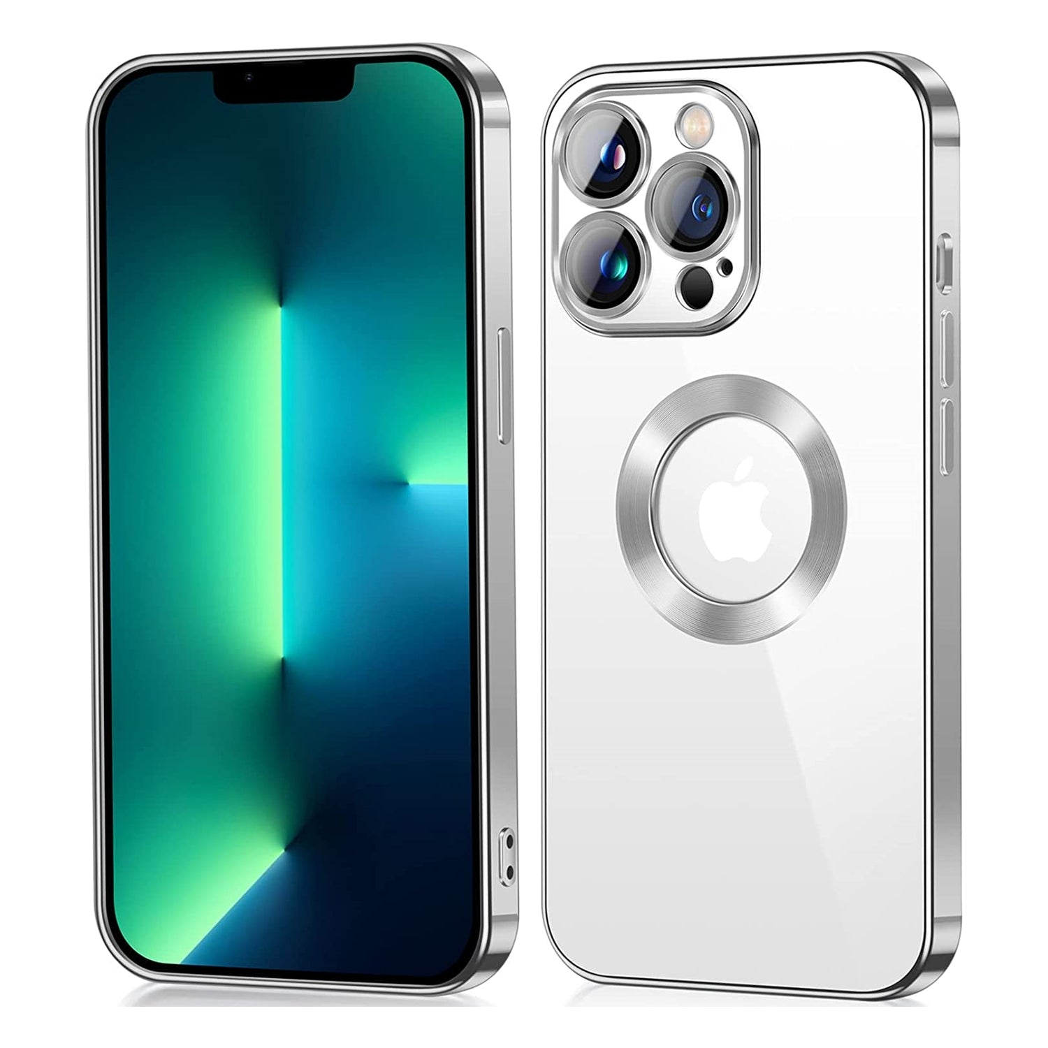 PhoneBits Crystal Clear MagSafe Case for iPhone with Camera Lens Protection, TPU Transparent Shockproof iPhone Case Compatible with iPhone MagSafe Wireless Chargers, Protective Magnetic Phone Back Case Cover with Wireless Charging Ring