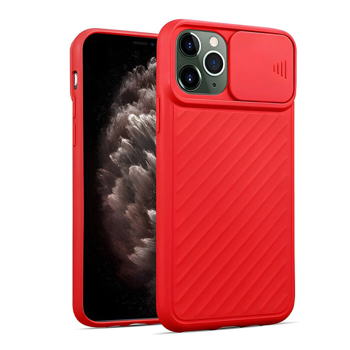 PhoneBits Ultra-Slim Soft TPU Silicone iPhone Case with Camera Slide Cover, Shockproof Phone Case Compatible with iPhone, Ultra Protective Mobile Phone Case for iPhone, iPhone Back Case Cover