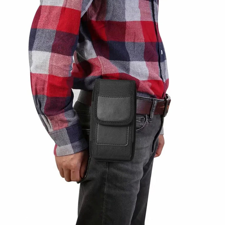 Vertical Belt Pouch, Vertical Leather Belt Case with Belt Clip