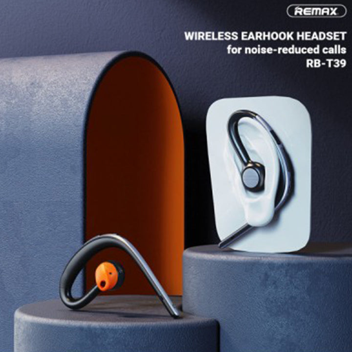 Remax Wireless Earhook Headset, Wireless Bluetooth Earpiece, Bluetooth Headset, Single Earhook
