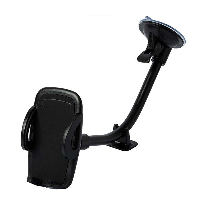 Universal Car Phone Mount, Handsfree Stand, 2 in 1 Phone Holder for Car Dashboard Windshield