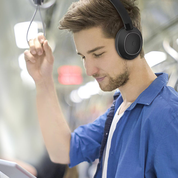 PhoneBits Wireless Over Ear Bluetooth Headphones, Noise Cancelling Wireless Headset