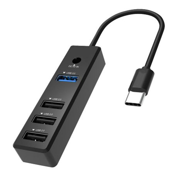 Type C Hub with DC 5V Input, USB C Multifunctional Port, USB C to USB 2.0 Hub
