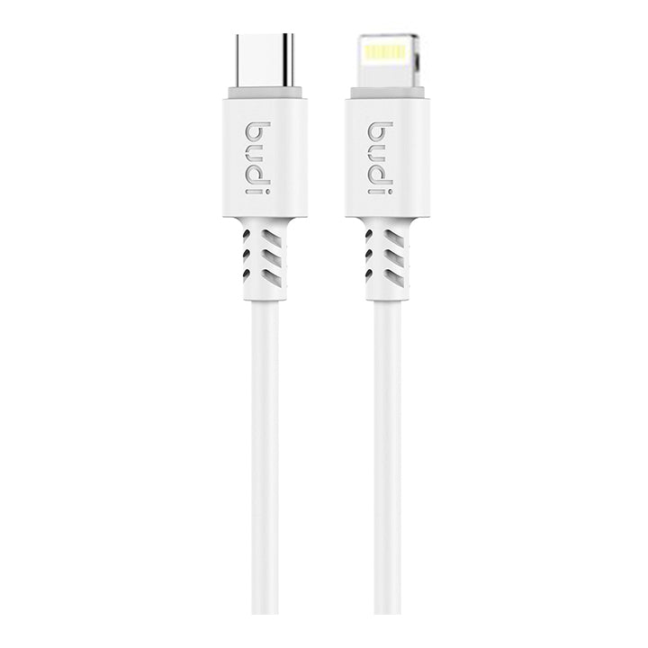 Budi USB C to Lightning Charger Cable, Type C to Lightning Cable, Fast Phone Charging & Data Cable, USB C to iPhone Charging Adapter Cable, USB C to Lightning Charger Cord & Data Sync Cable for iPhone