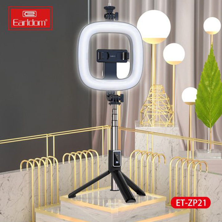 Earldom Ring Light Selfie Stick Tripod, Selfie Ring Light with Tripod Stand & Phone Holder