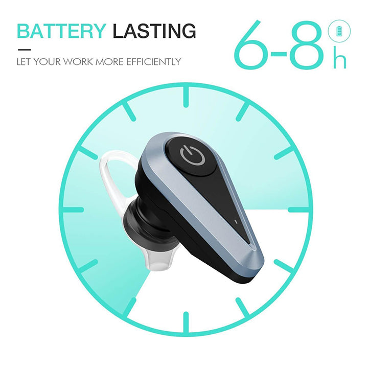 PhoneBits Bluetooth Earpiece, Bluetooth Sports Headphones, Bluetooth Headset, Single Earhook