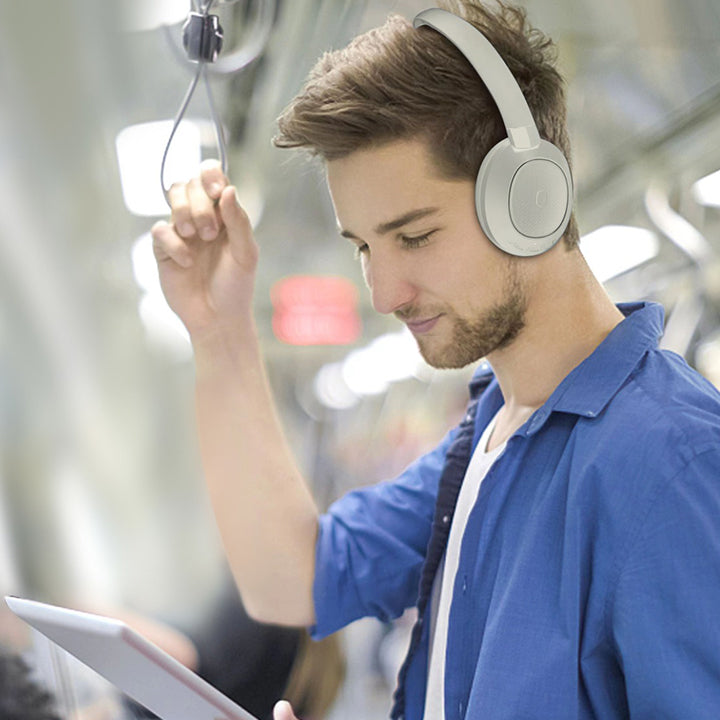 PhoneBits Wireless Over Ear Bluetooth Headphones, Noise Cancelling Wireless Headset