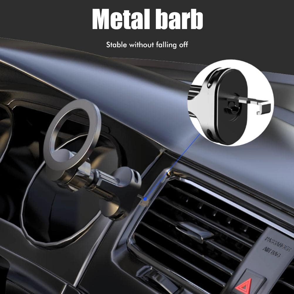 Budi Universal Magnetic Car Holder with Rotary Hook, In Car Phone Holder