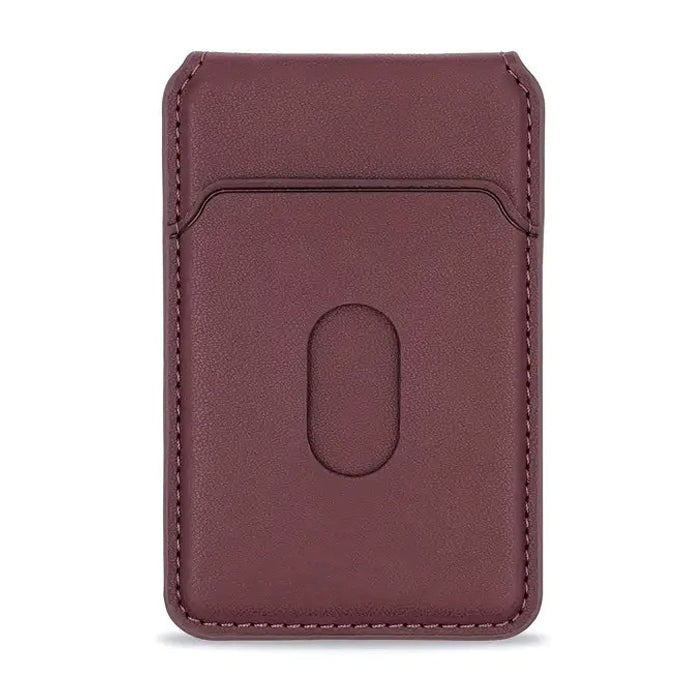 PhoneBits Leather MagSafe iPhone Back Wallet & Card Holder, Magnetic Wallet with Card Slot for Phone, Protective Shockproof Foldable Stand Compatible with iPhone, Mobile Phone Card Holder & Wallet for iPhone 16 Series