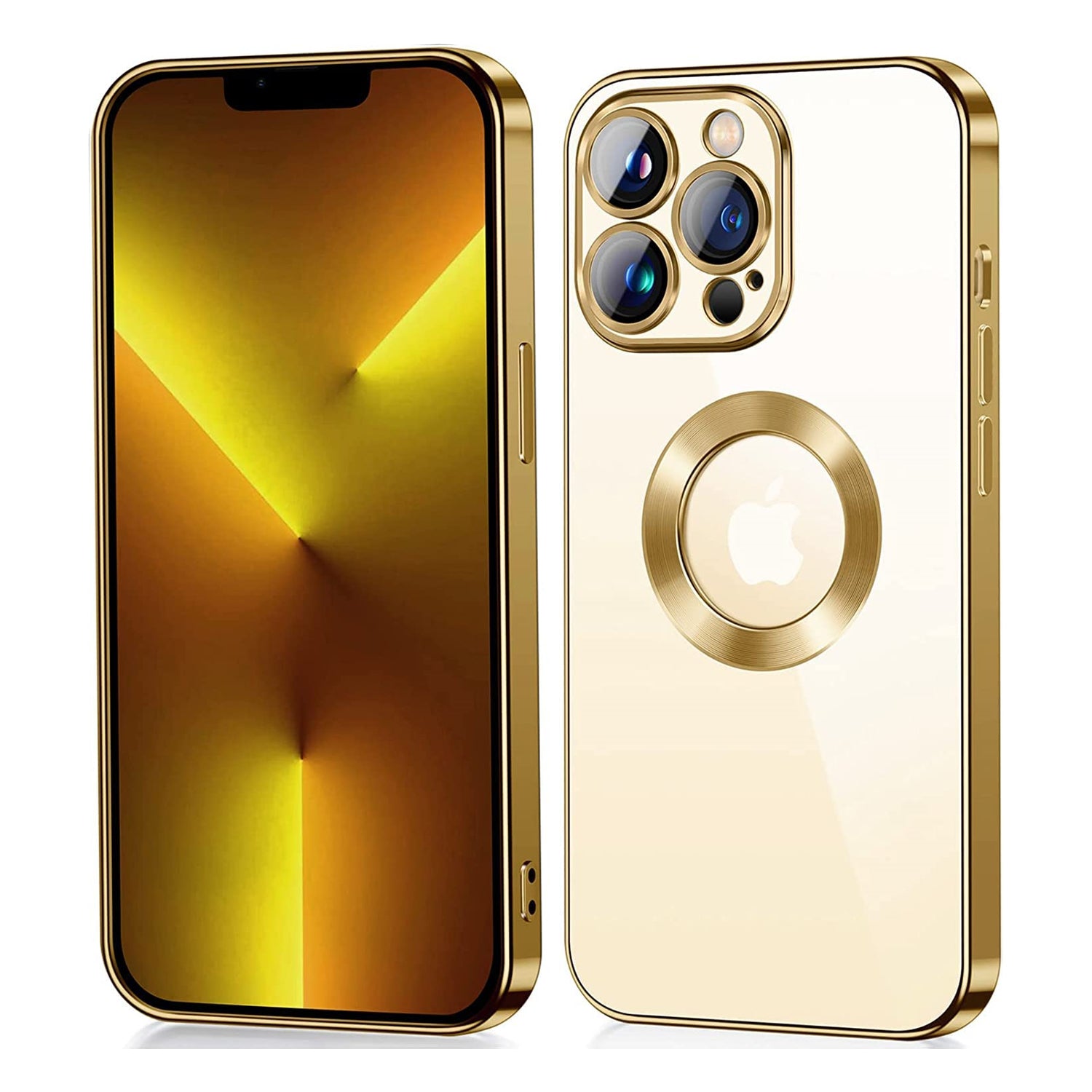 PhoneBits Crystal Clear MagSafe Case for iPhone with Camera Lens Protection, TPU Transparent Shockproof iPhone Case Compatible with iPhone MagSafe Wireless Chargers, Protective Magnetic Phone Back Case Cover with Wireless Charging Ring