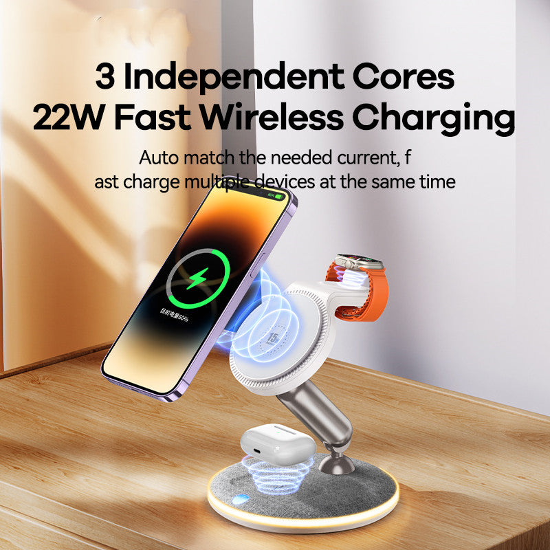 Remax 3 in 1 Magnetic Wireless Charger