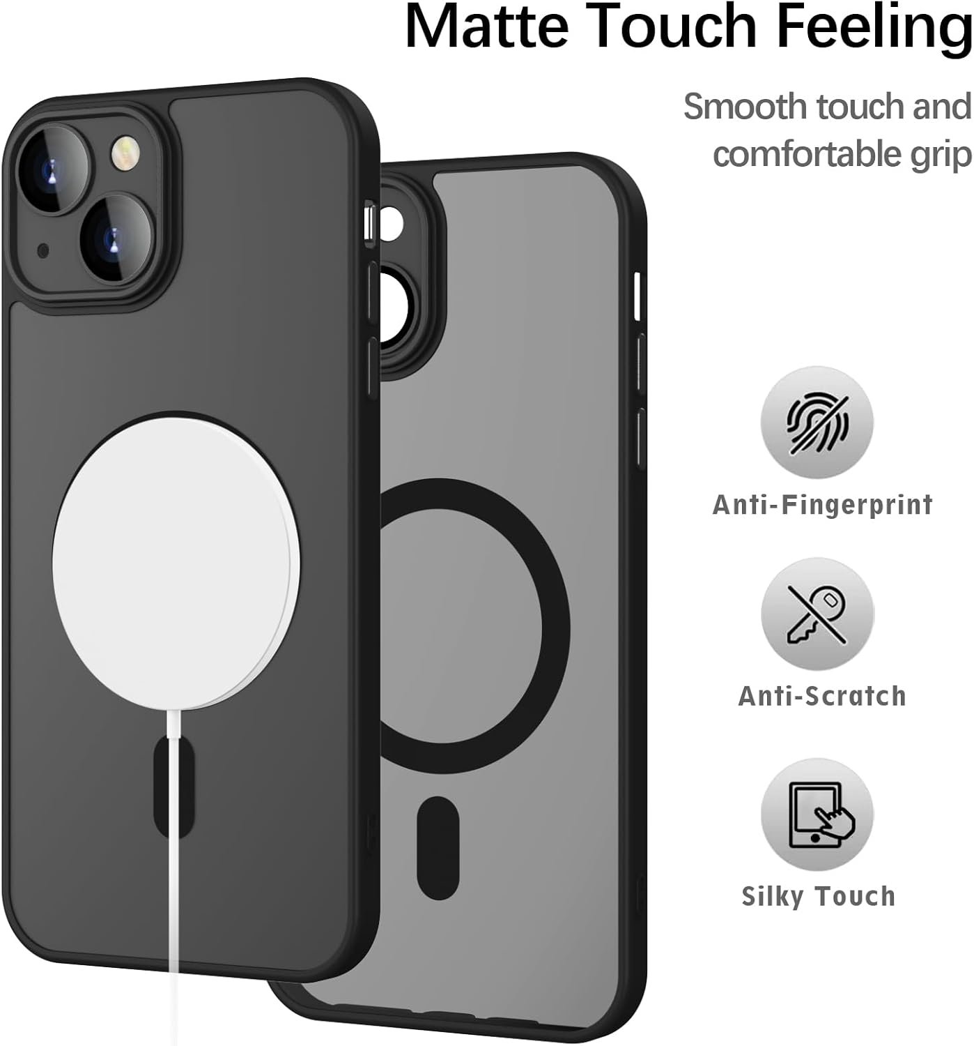 Qi-Compatible TPU Frame Case For iPhone