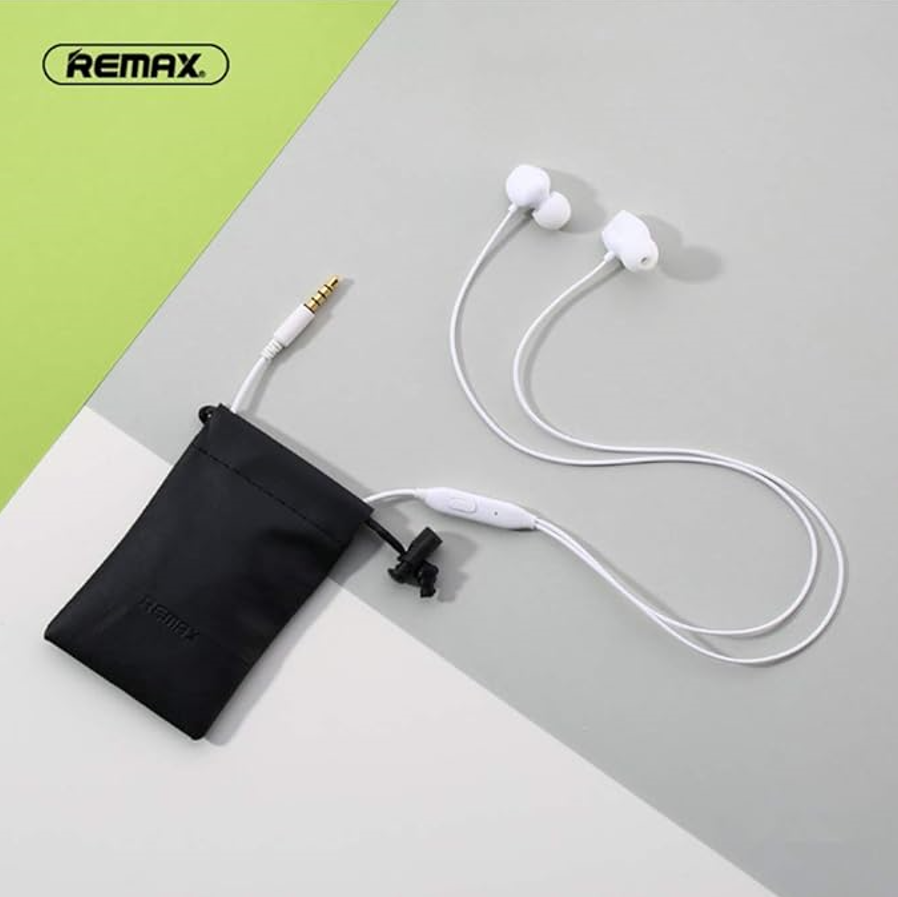 Remax Handsfree, Remote Music Call Earphones, Compact In Ear Aux Wired Bass Headphones