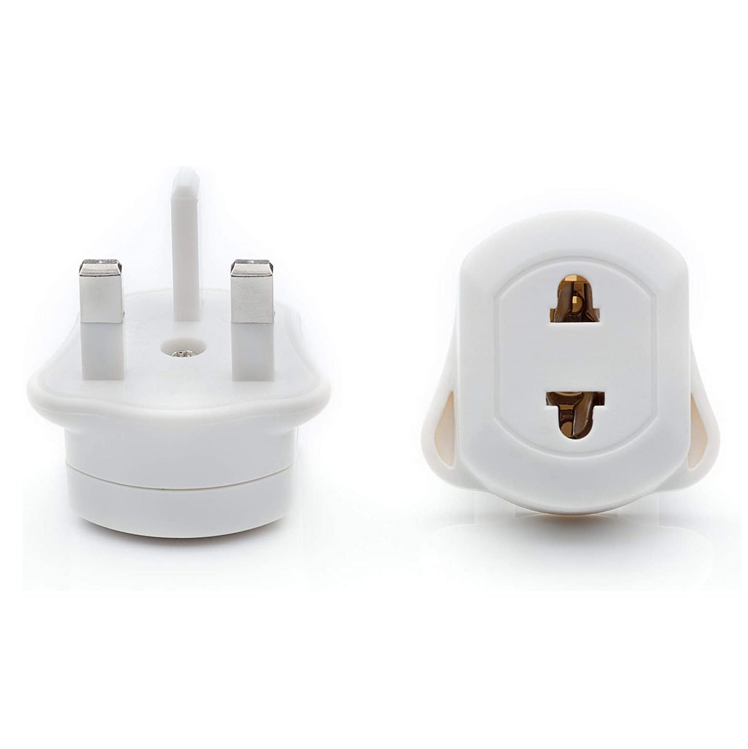 PhoneBits 2 Pin to UK 3 Pin Travel Adapter, Travel Plug Converter