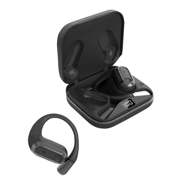 PhoneBits Over The Ear Earbuds | Bluetooth Earphones, Wireless Headphones with LED Display, Wireless Earbuds
