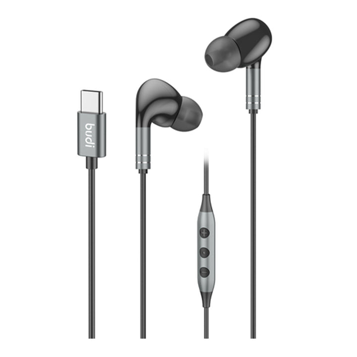 Budi Latest Powerful Deep-Bass In-Ear Wired Earphones with Built-In Mic