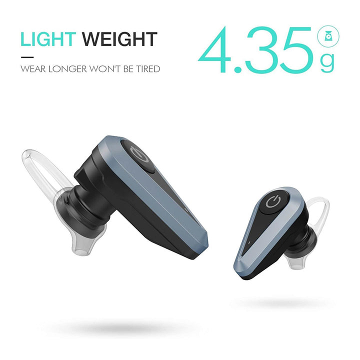 PhoneBits Bluetooth Earpiece, Bluetooth Sports Headphones, Bluetooth Headset, Single Earhook