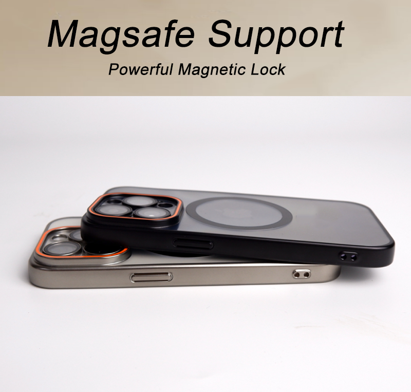 iPhone 16 Pro Max, iPhone 16 Pro, iPhone 16 Plus, iPhone 16 Crystal Clear MagSafe Case for iPhone with Magnetic Camera Kick-Stand, TPU Transparent Shockproof iPhone Case Compatible with MagSafe, Protective Magnetic Phone Case Cover - iPhone 16 Series