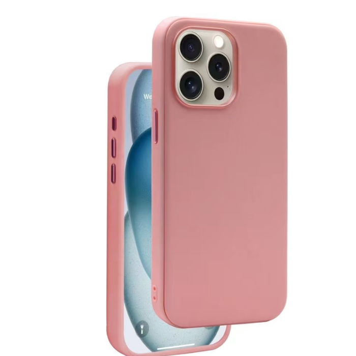 iPhone 15 Pro Max Back Case With Leather Finish