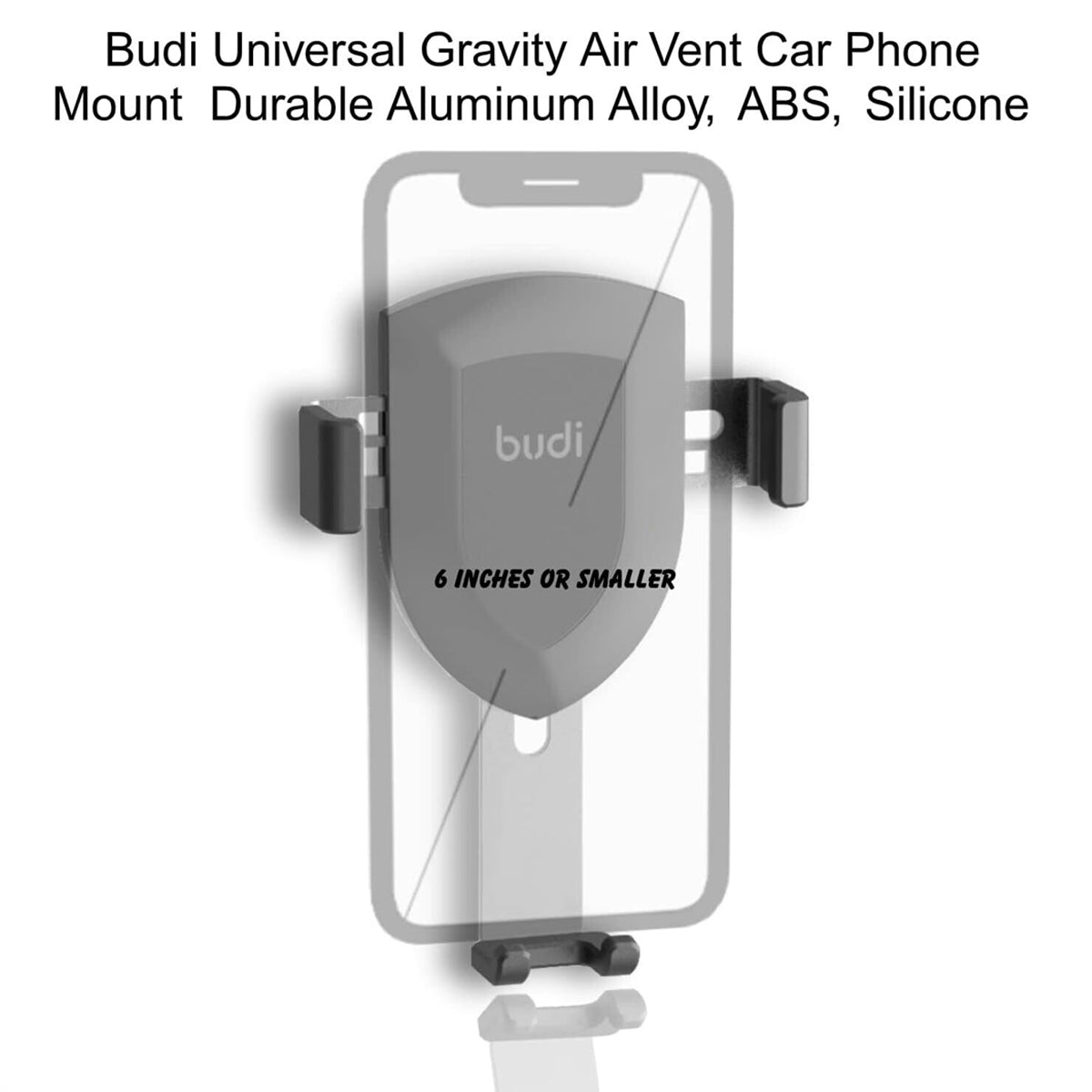 Budi Universal Gravity Air Vent Car Mount, Car Phone Holder