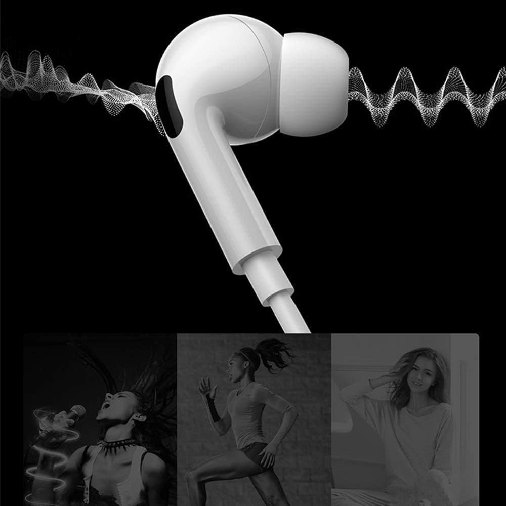 PhoneBits Premium In Ear Wired Earphones with Mic, Noise Cancelling Music Earphones, Wired Earphones with Lightning Cable