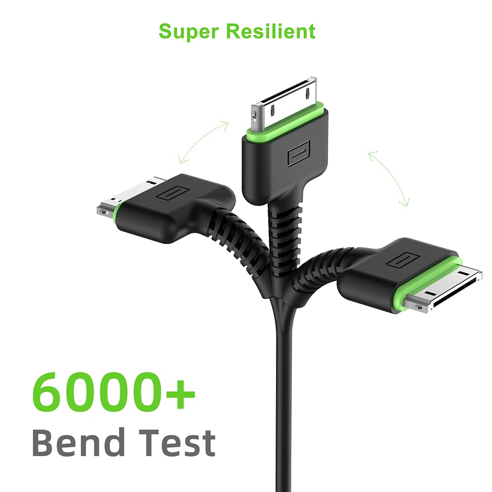 Budi USB to 30 Pin Lightning Charger Cable, USB to 30 Pin Lightning Cable, Fast USB A Phone Charging & Data Cable for iPhone, USB to 30 Pin iPhone Charging Adapter Cable, USB A to 30 Pin iPhone Charger Cord & Data Sync Cable