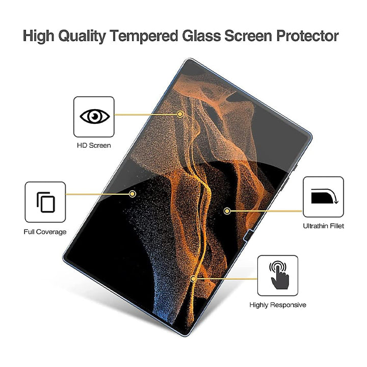 PhoneBits Tempered Glass for Samsung Galaxy Tab S8 Ultra 14.6''