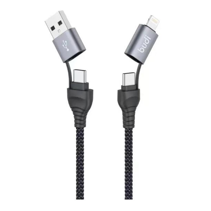 4 In 1 Type C to C Charging Cable, USB A to Lightning Cable for iPhone